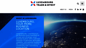 What Luxembourgforbusiness.lu website looked like in 2018 (5 years ago)