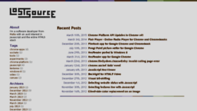 What Lostsource.com website looked like in 2018 (7 years ago)