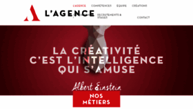 What L-agence.net website looked like in 2018 (5 years ago)