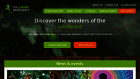 What Livingrainforest.org website looked like in 2018 (5 years ago)