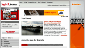 What Logistik-journal.de website looked like in 2018 (5 years ago)
