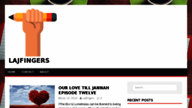 What Lajfingers.com website looked like in 2018 (5 years ago)