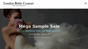What Londonbridecouture.com website looked like in 2018 (5 years ago)