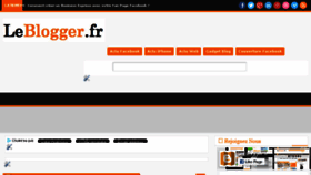 What Leblogger.fr website looked like in 2018 (5 years ago)