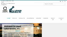 What Lloydlab.com website looked like in 2018 (5 years ago)