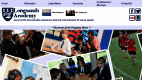 What Longsands.cambs.sch.uk website looked like in 2018 (5 years ago)