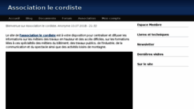 What Le-cordiste.com website looked like in 2018 (5 years ago)