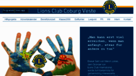 What Lions-club-coburgveste.de website looked like in 2018 (5 years ago)