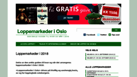 What Loppemarkeder.com website looked like in 2018 (5 years ago)