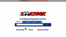 What Lookseek.com website looked like in 2018 (5 years ago)