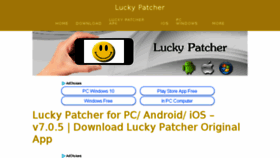 What Luckypatcher.xyz website looked like in 2018 (5 years ago)