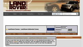 What Landroverforums.com website looked like in 2018 (5 years ago)
