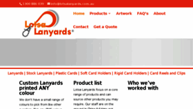 What Lotsalanyards.com.au website looked like in 2018 (5 years ago)
