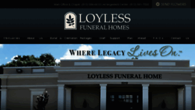 What Loylessfuneralhomes.com website looked like in 2018 (5 years ago)