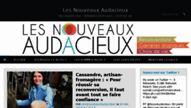 What Lesnouveauxaudacieux.com website looked like in 2018 (5 years ago)