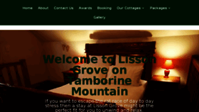 What Lissongrove.com.au website looked like in 2018 (5 years ago)