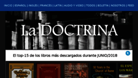 What Ladoctrina.org website looked like in 2018 (5 years ago)
