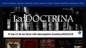 What Ladoctrina.org website looked like in 2018 (7 years ago)