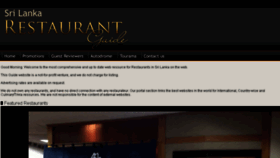 What Lankarestaurants.com website looked like in 2018 (5 years ago)