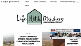 What Lifewithmunchers.com website looked like in 2018 (5 years ago)