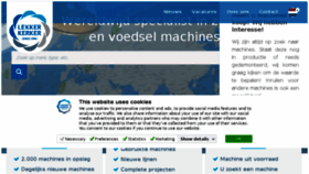 What Lekkerkerker.nl website looked like in 2018 (5 years ago)