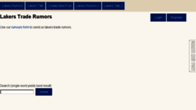 What Lakers-rumors.com website looked like in 2018 (5 years ago)