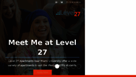 What Level27apts.com website looked like in 2018 (5 years ago)