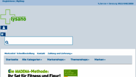 What Lysano.de website looked like in 2018 (5 years ago)