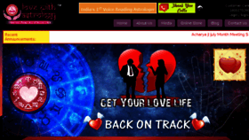 What Lovewithastrology.com website looked like in 2018 (5 years ago)
