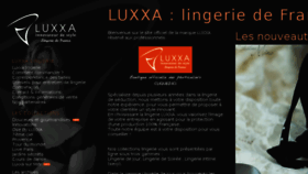 What Luxxaofficialwebsite.com website looked like in 2018 (5 years ago)