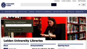 What Library.leiden.edu website looked like in 2018 (5 years ago)