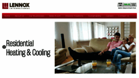 What Lennoxinternational.com website looked like in 2018 (6 years ago)