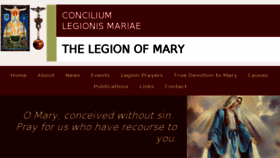 What Legionofmary.ie website looked like in 2018 (5 years ago)