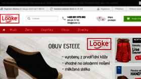 What Looke.cz website looked like in 2018 (5 years ago)