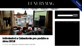 What Luxurymag.cz website looked like in 2018 (5 years ago)