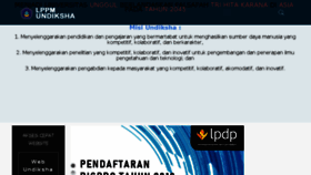 What Lppm.undiksha.ac.id website looked like in 2018 (5 years ago)