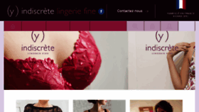 What Lingerie-indiscrete.fr website looked like in 2018 (5 years ago)