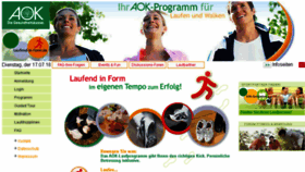 What Laufend-in-form.de website looked like in 2018 (5 years ago)