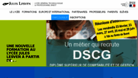 What Lycee-jules-lesven.org website looked like in 2018 (5 years ago)