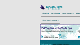 What Leadingspasofcanada.com website looked like in 2018 (5 years ago)