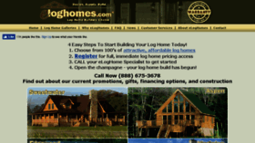 What Loghomeliquidations.com website looked like in 2018 (5 years ago)