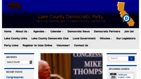 What Lakecountydemocrats.org website looked like in 2018 (5 years ago)