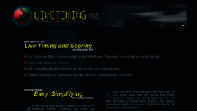 What Livetiming.net website looked like in 2018 (5 years ago)