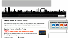 What Londonisfree.com website looked like in 2018 (5 years ago)
