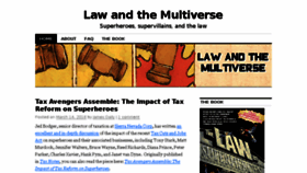 What Lawandthemultiverse.com website looked like in 2018 (5 years ago)
