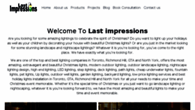 What Lastimpressions.ca website looked like in 2018 (5 years ago)