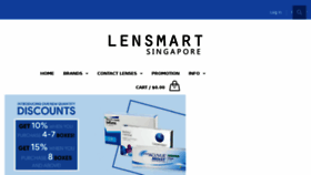 What Lensmart.com.sg website looked like in 2018 (5 years ago)