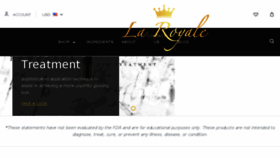 What Laroyaleskincare.com website looked like in 2018 (5 years ago)