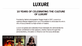What Luxuremagazine.com website looked like in 2018 (5 years ago)