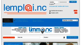 What Lemploi.nc website looked like in 2018 (5 years ago)